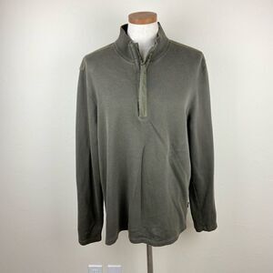 Hugo Boss 1/4 Zip Pullover Sweater - Olive